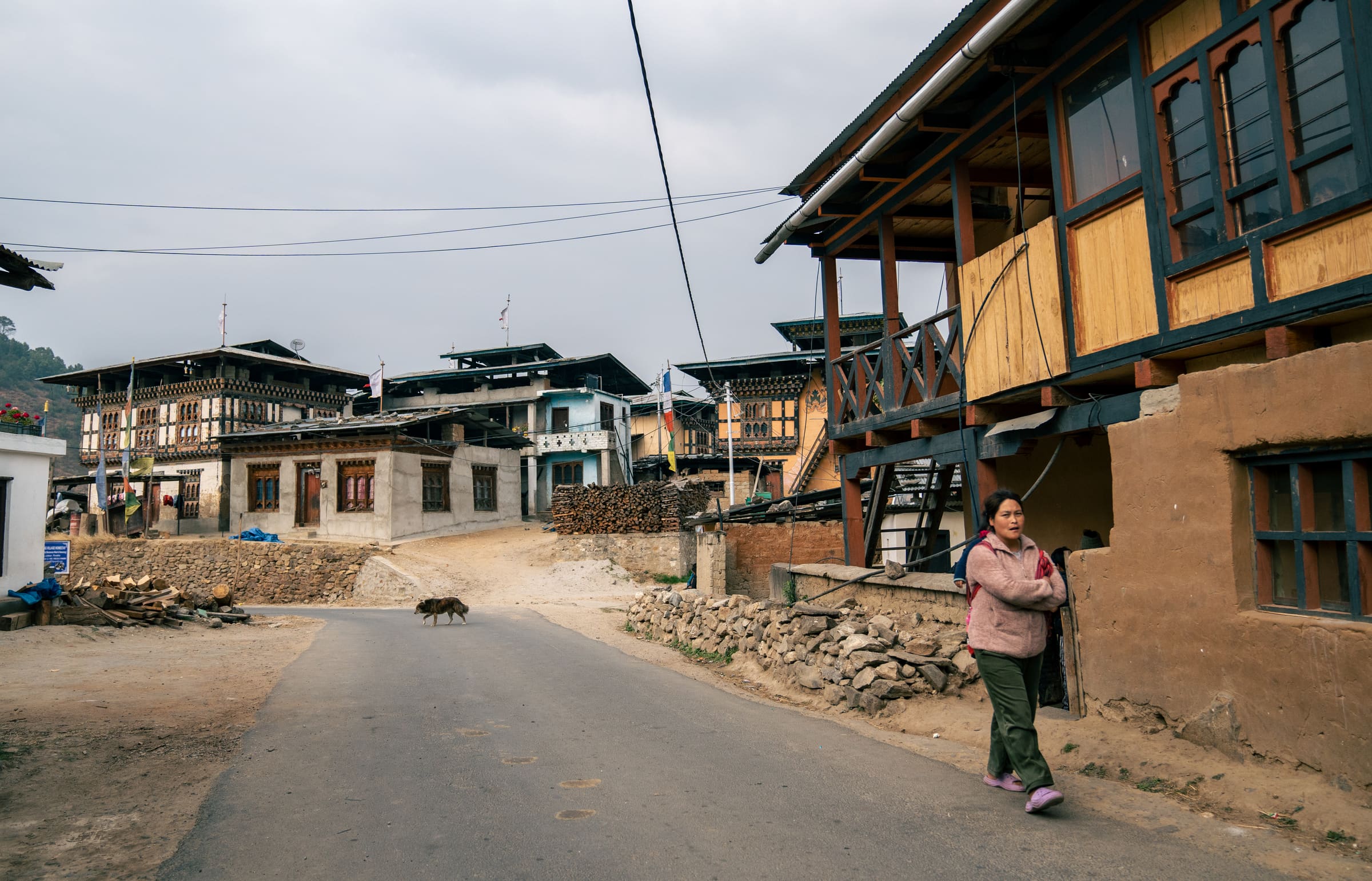 Traditional Bhutanese village