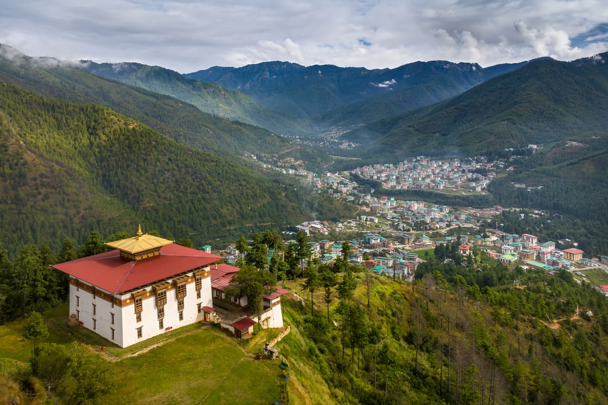 Bhutan forest landscape