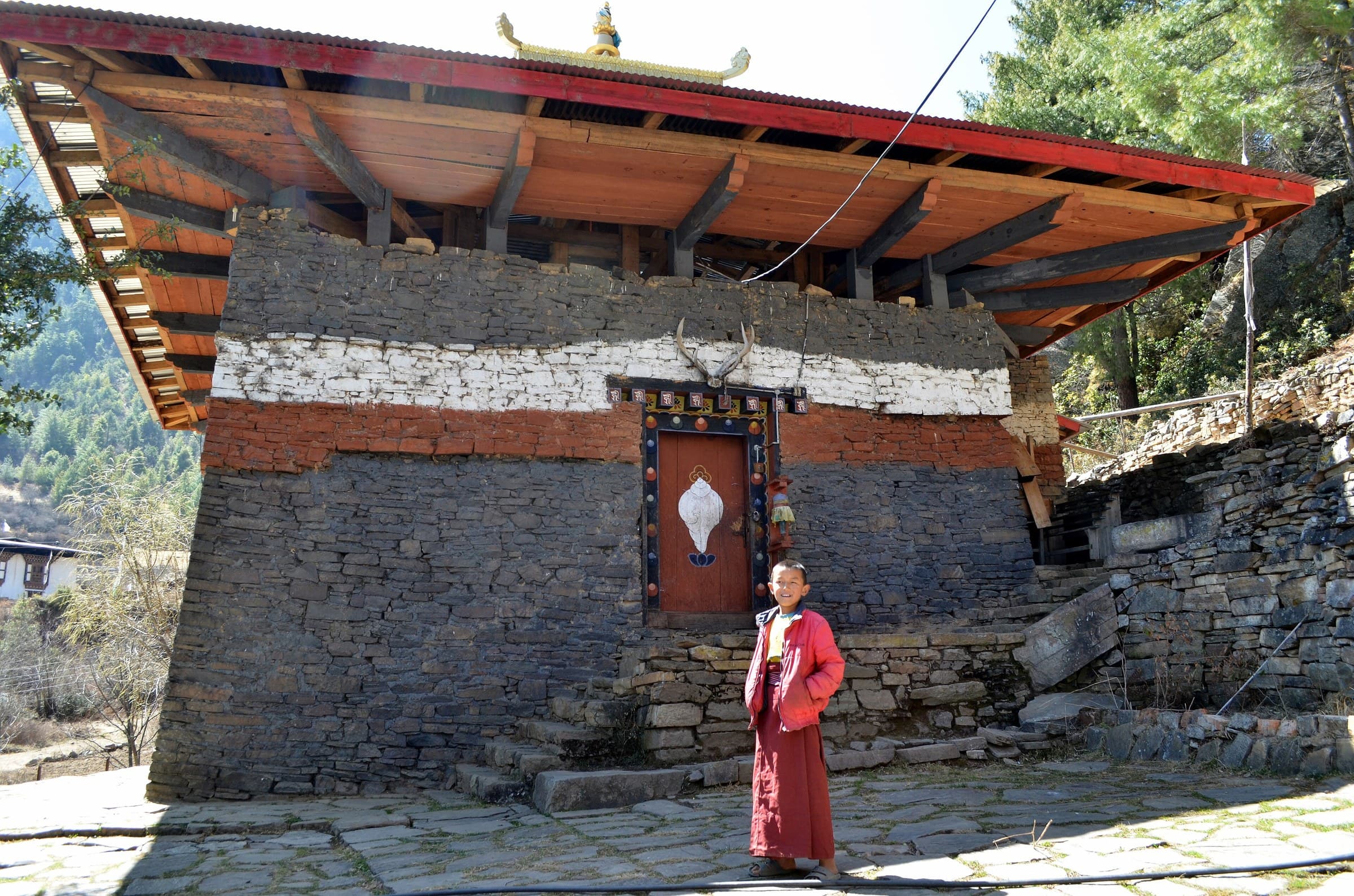 Lhakhang Nagpo - Black Temple in Bhutan