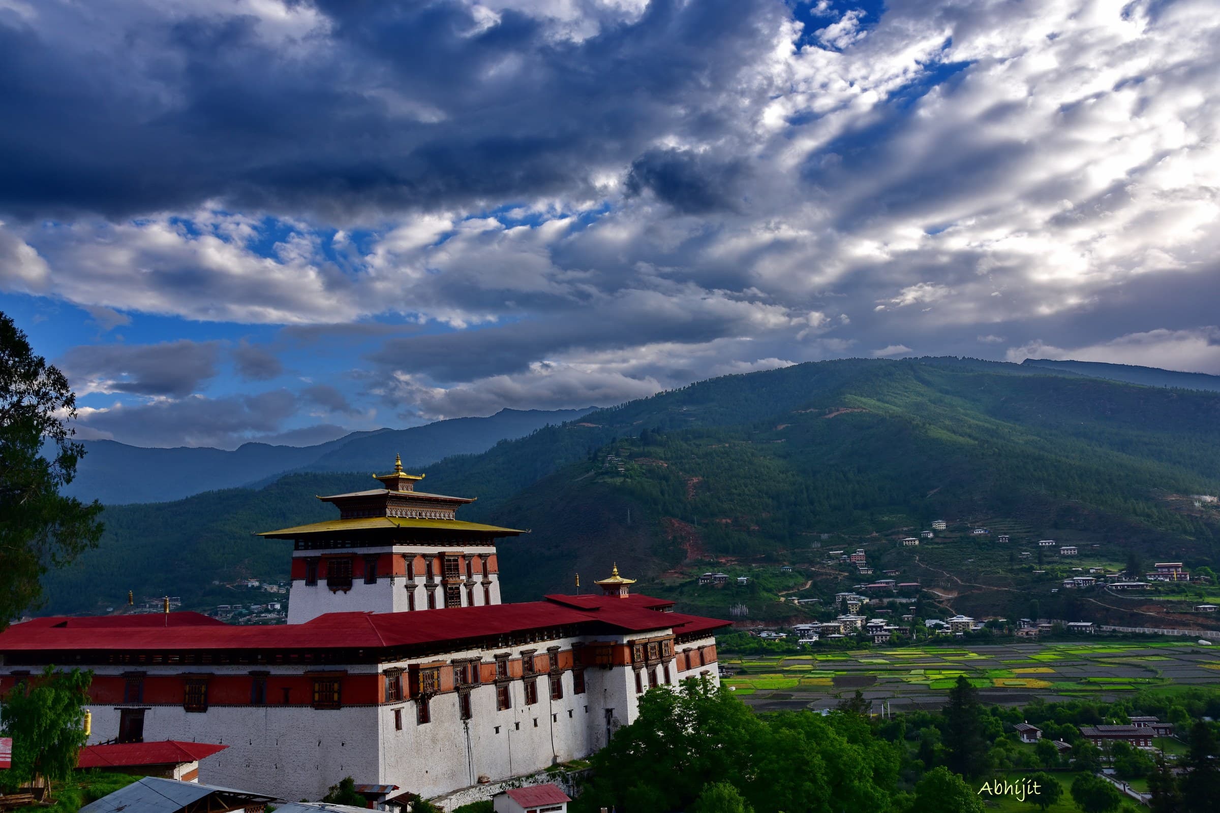 Paro Valley Rice-Field Walk in Bhutan