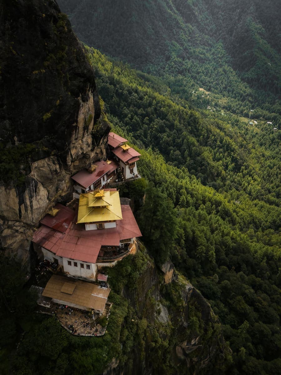 Paro Taktsang Tiger's Nest Monastery on a cliff