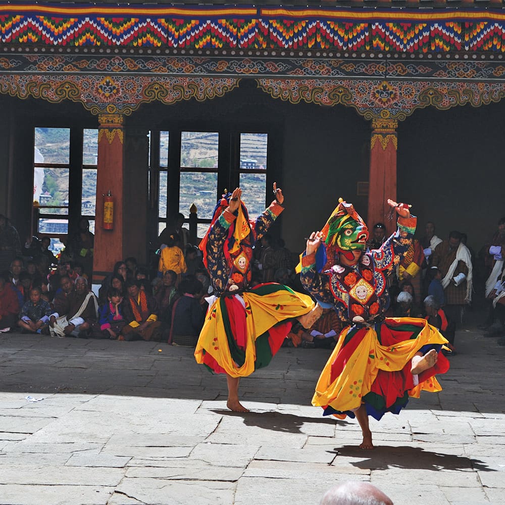 Bhutan cultural festival or monastery